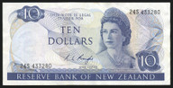 New Zealand - $10 - Knight - 24S 433280 - gFine