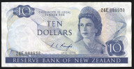 New Zealand - $10 - Knight - 24E 988938 - Fine