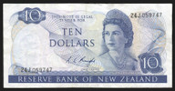 New Zealand - $10 - Knight - 24J 059747 - Fine