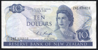 New Zealand - $10 - Knight - 24E 836816 - Fine