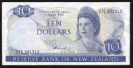 New Zealand - $10 - Hardie - 27C 931712 - Fine