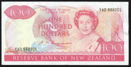 New Zealand - $100 - Russell - Last Prefix - YAD 888201 - VF