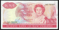 New Zealand - $100 - Russell - Last Prefix - YAD 267258 - EF