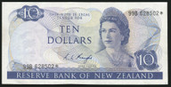 New Zealand - $10 - Knight - Star Note - 99B 628502* - EF