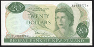 New Zealand - $20 - Hardie - Star Note - YJ365777* - gVF