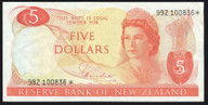New Zealand - $5 - Hardie - Star Note - 992 100836* - gVF