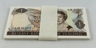 New Zealand - $1 - Bundle x49 Banknotes - Russell - AJN Prefix - Unc