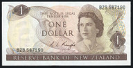 New Zealand - $1 - Knight - B29 587190 - Unc