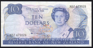 New Zealand - $10 - Hardie - Error - Wet Ink Transfer - NDZ479026 - VF