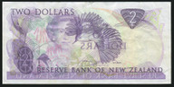 New Zealand - $2 - Russell - Error - Wet Ink Transfer - EJK172839 - VF