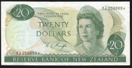 New Zealand - $20 - Knight - Star Note - YJ258889* - VF