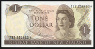 New Zealand - $1 - Hardie - Star Note - Y92 234460* - Unc