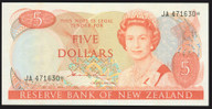 New Zealand - $5 - Hardie - Star Note -  JA 471630* - Unc