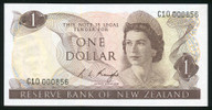 New Zealand - $1 - Knight - Low First Prefix - C10 000856 - Unc