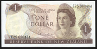 New Zealand - $1 - Hardie - Low First Prefix - E25 000464 - Unc