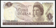 New Zealand - $1 - Hardie - Low First Prefix - E25 000552 - Unc