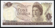 New Zealand - $1 - Hardie - Low First Prefix - E25 000459 - Unc