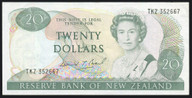 New Zealand - $20 - Brash - Last Prefix - TKZ352667 - EF