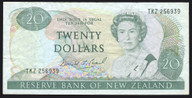 New Zealand - $20 - Brash - Last Prefix - TKZ256939 - Fine