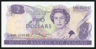 New Zealand - $2 - Russell - Low First Prefix - EHG000640 - Unc