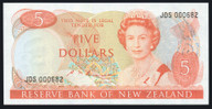 New Zealand - $5 - Russell - Low First Set Prefix - JDS000682 - Unc