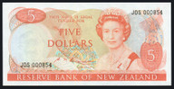 New Zealand - $5 - Russell - Low First Set Prefix - JDS000854 - Unc