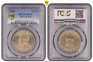 New Zealand - 1948 - Half Crown - KM19 - PCGS MS63 - 80764759