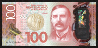 New Zealand - $100 - Wheeler - First Prefix - AA16 656696 - Unc