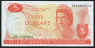 New Zealand - $5 - Hardie - Star Note - 991 899906* - Unc