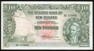 New Zealand - 10 Pounds - Fleming - AE 570899 - VF