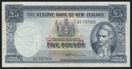 New Zealand - 5 Pounds - Fleming - E5 537922 - VF
