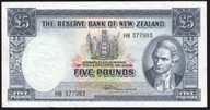 New Zealand - 5 Pounds - Fleming - H8 377983 - VF