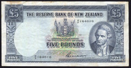 New Zealand - 5 Pounds - Wilson - 9/V 164010 - Fine