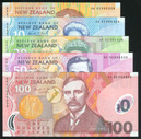 New Zealand - $1 To $100 - Brash (2002) Matched Set 829 - Uncirculated