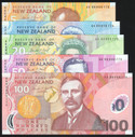 New Zealand - $1 To $100 - Brash (1999) Matched Set 775 - Uncirculated