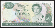 New Zealand - 20 Dollars - Russell - Last Prefix - THS 978452 - VF
