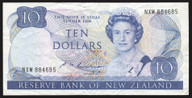 New Zealand - 10 Dollars - Russell - Last Prefix - NXM 884685 - Fine