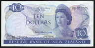 New Zealand - 10 Dollars - Fleming - B6 055005  - gVF