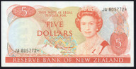 New Zealand - 5 Dollars - Russell - Star Note - JA 805772* - aUnc