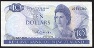 New Zealand - 10 Dollars - Wilks - J6 510380 - Fine