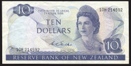New Zealand - 10 Dollars - Wilks - 10H 214592 - VF