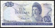 New Zealand - 10 Dollars - Wilks - Y8 209719 - Fine