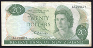 New Zealand - 20 Dollars - Wilks - First Prefix - AS 229677