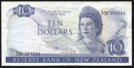 New Zealand - 10 Dollars - Hardie - Last Prefix - 33E 959384 - Fine