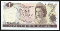 New Zealand - 1 Dollar - Hardie - First Prefix - Low Serial - E25 000237 - aUnc