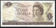 New Zealand - 1 Dollar - Hardie - Last Prefix - Y24 660227 - Fine