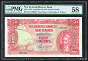New Zealand - 50 Pounds - Wilson -  0/U 319992