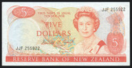 New Zealand - 5 Dollars - Brash - JJF255922 - VF