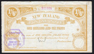 New Zealand - 1 Shilling 6 Pence - Postal Note - No. 241936 - VF