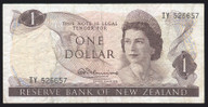 New Zealand - 1 Dollar - Fleming - IY 526657 - Final Prefix
